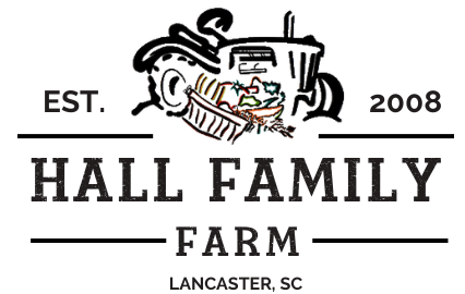 new logo - Hall Family Farm est. 2008 Lancaster, SC