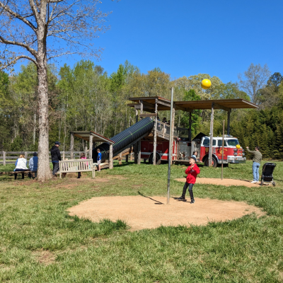 Fire Truck Slide and Tether Ball